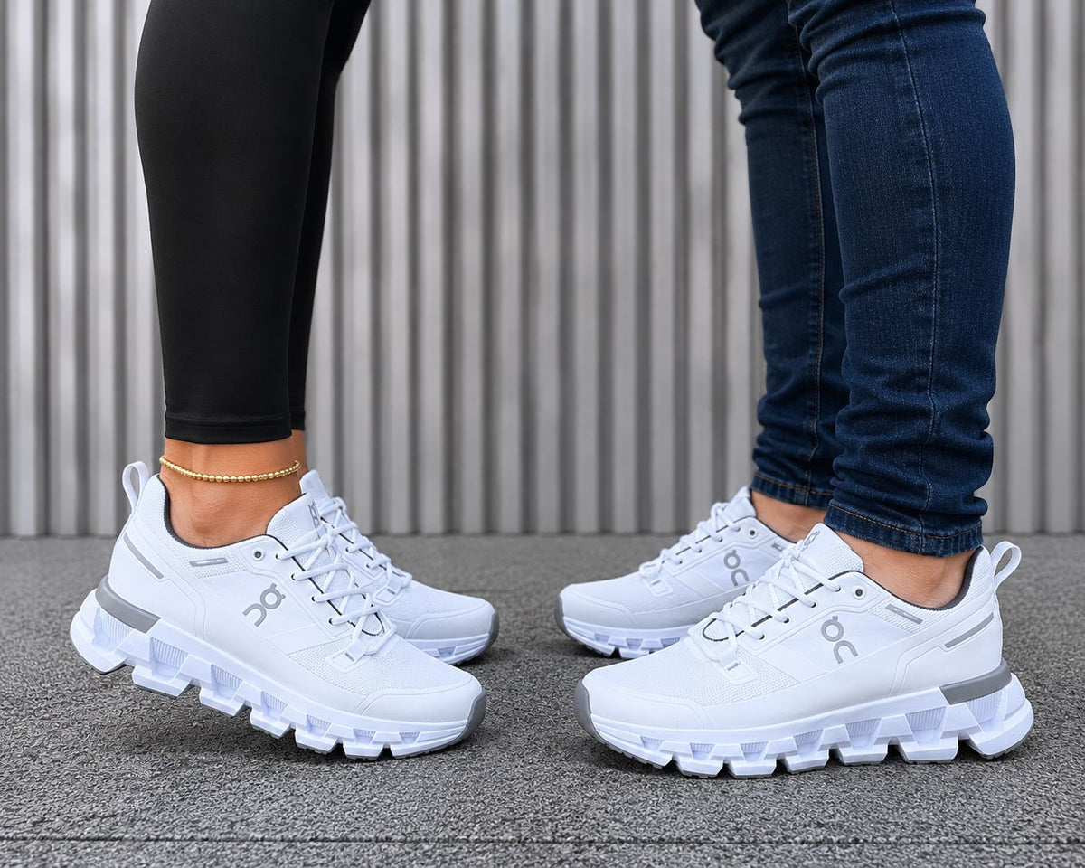 Tenis urbanos de suela segmentada blanco para hombre