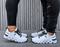 Tenis urbanos de suela segmentada blanco negro para hombre