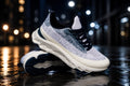 Tenis deportivos de malla gris para hombre