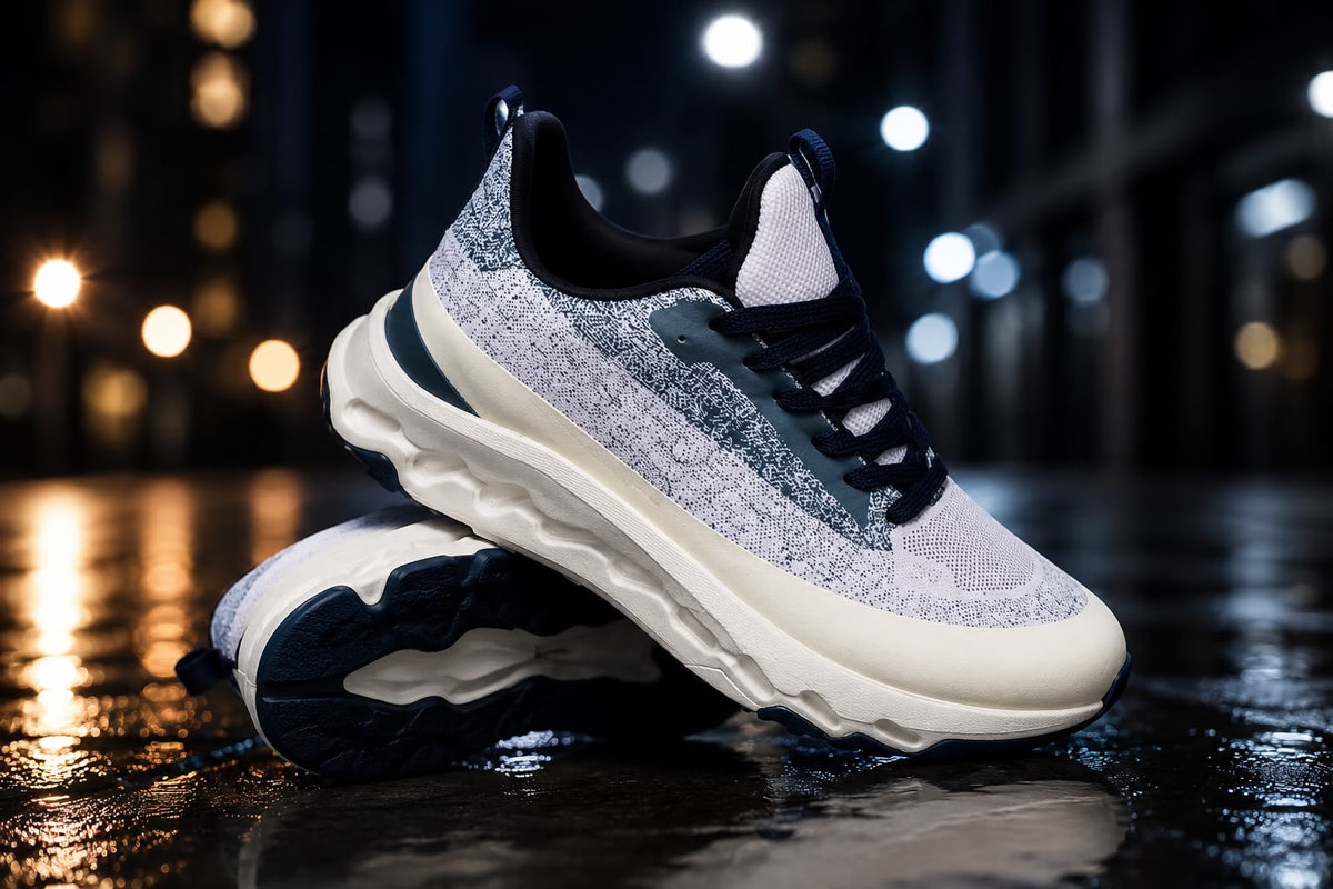 Tenis deportivos de malla gris para hombre